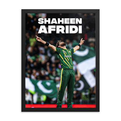 Shaheen Afridi Cricket Poster