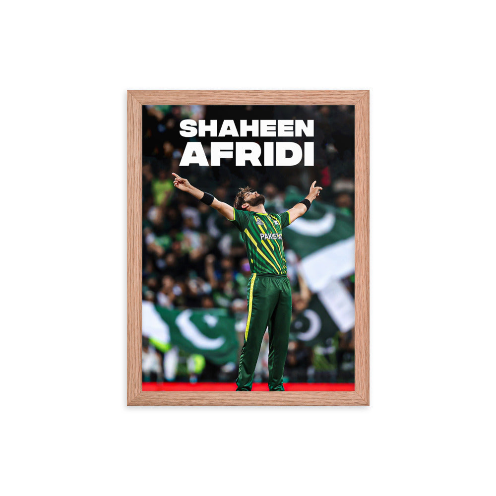 Shaheen Afridi Cricket Poster