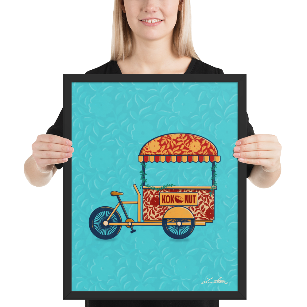 Indian Rickshaw Bicycle Painting