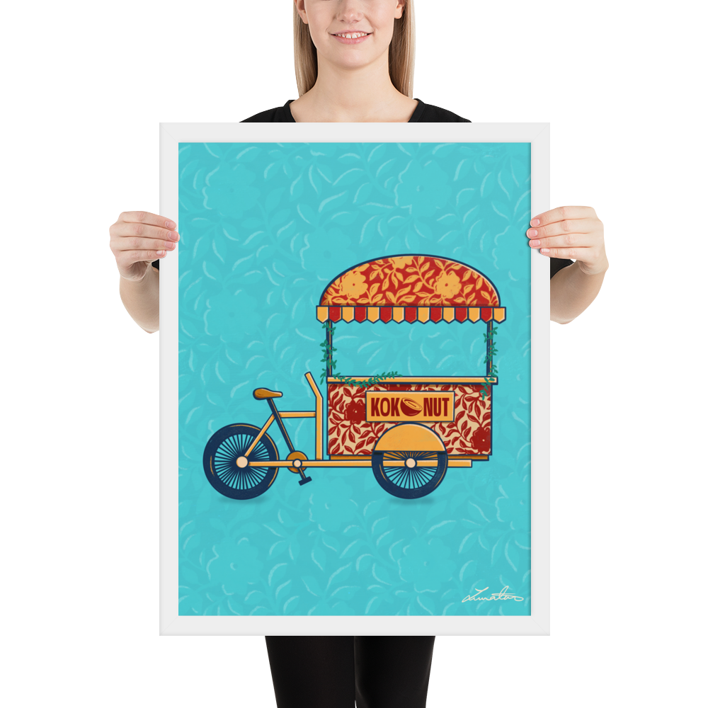Indian Rickshaw Bicycle Painting