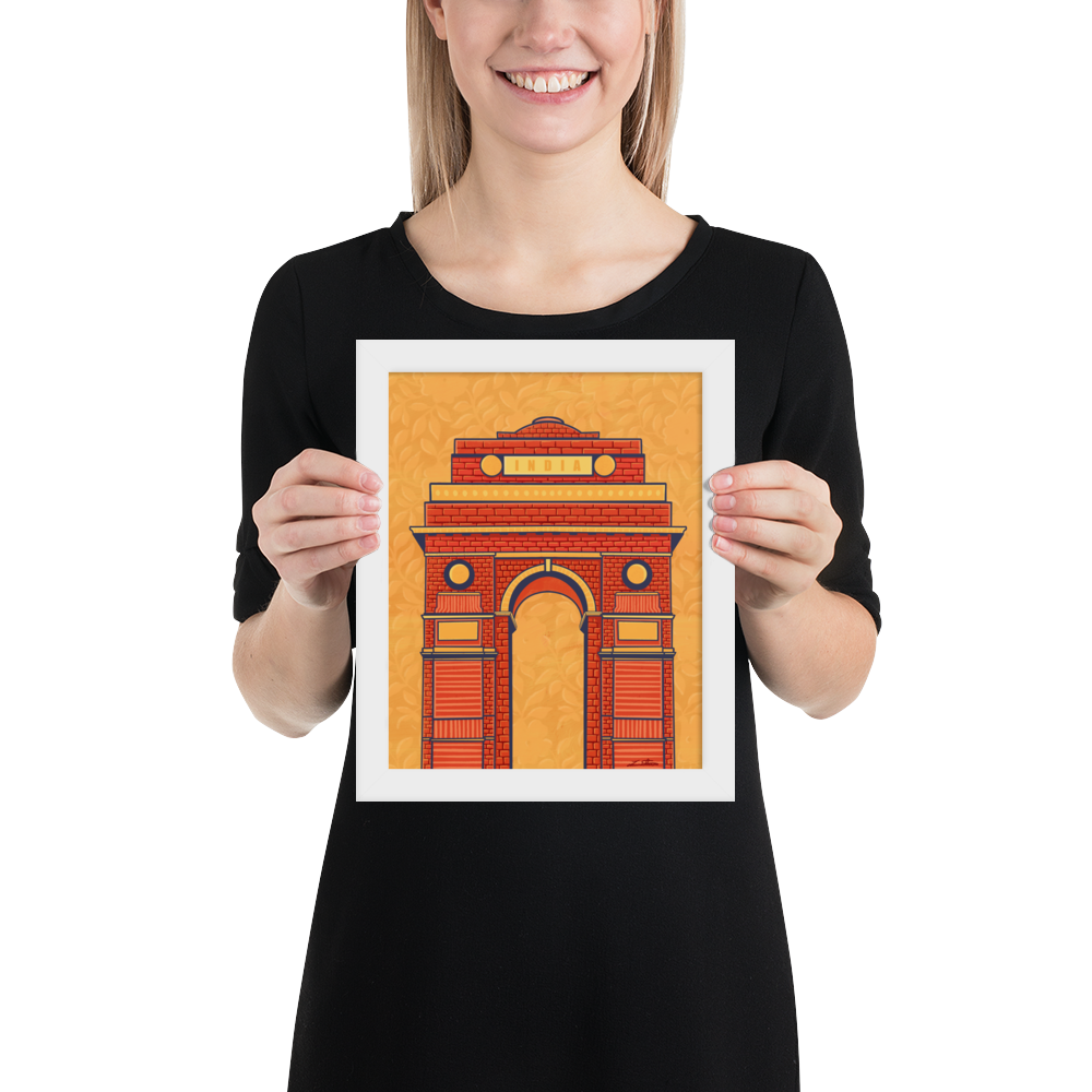 India Gate Desi Art Print