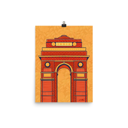 India Gate Desi Art Print